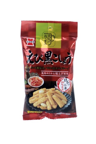 Bánh snack gạo Ebikari vị tôm và tiêu đen - Hiệu Iwatsuka 53g